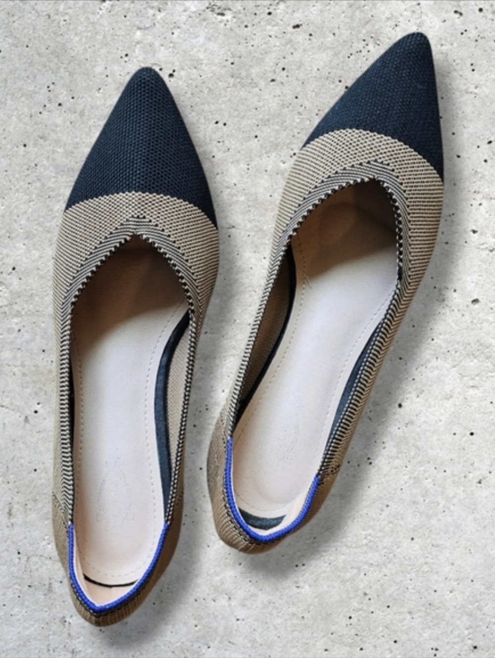 5️⃣ for 2️⃣5️⃣ Pointed Knit Captoe Ballet Flats